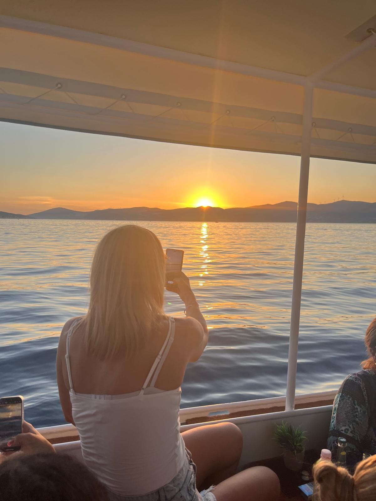 Marjan Hill seen from the Adriatic during sunset